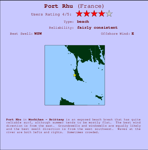 Port Rhu Carte et Info des Spots