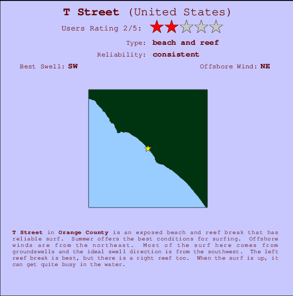 T Street Carte et Info des Spots