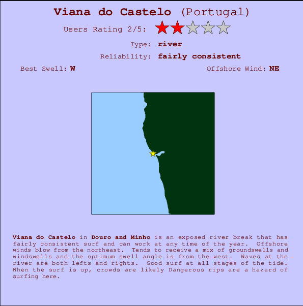 Viana do Castelo Carte et Info des Spots