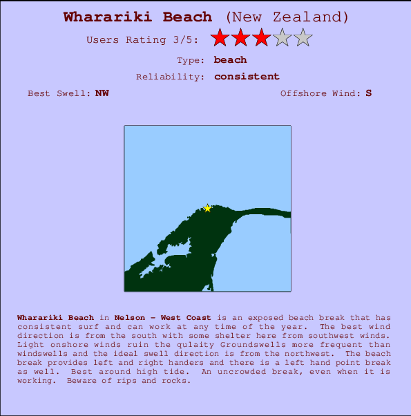 Wharariki Beach Carte et Info des Spots
