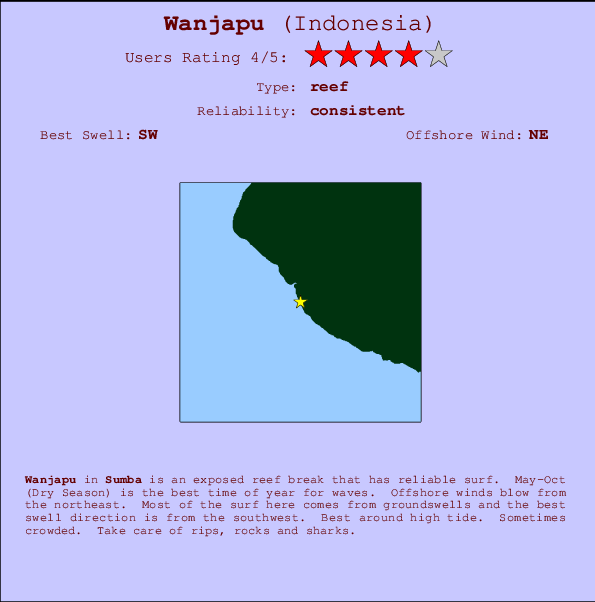 Wanjapu Carte et Info des Spots