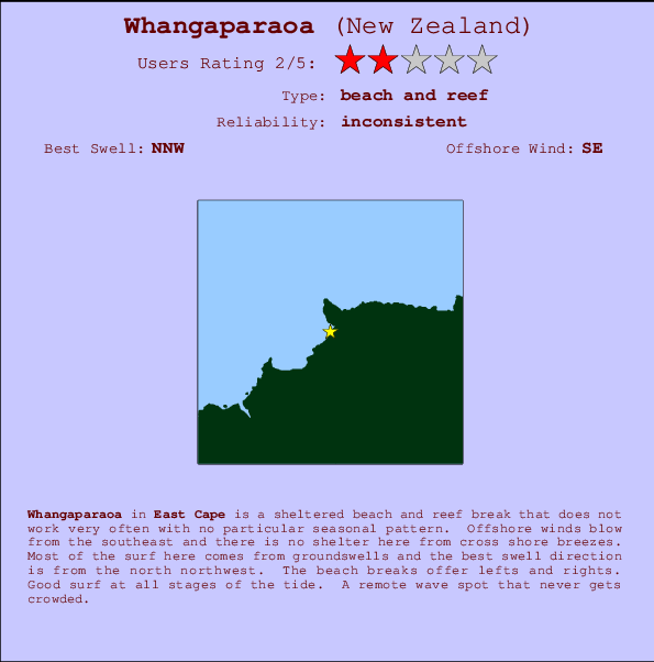 Whangaparaoa Carte et Info des Spots