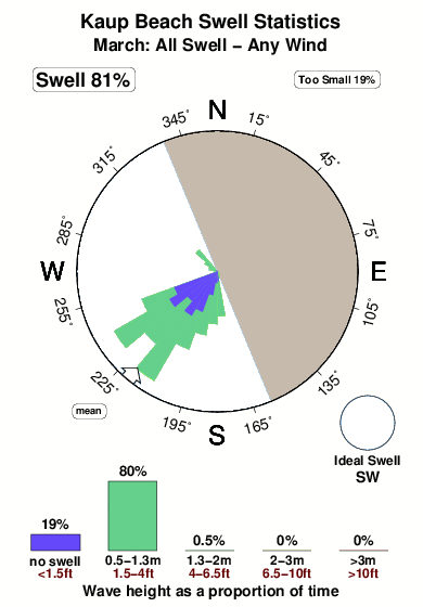Kaup beach.surf.statistics.march