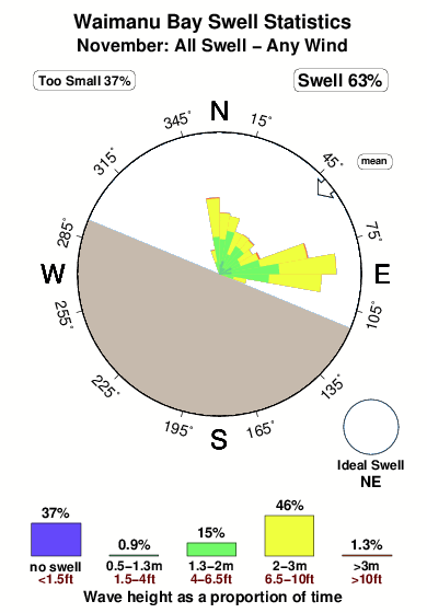 Waimanu bay.surf.statistics.november