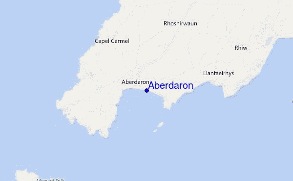 carte de localisation de Aberdaron