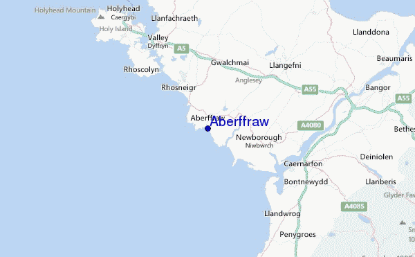 Aberffraw Location Map