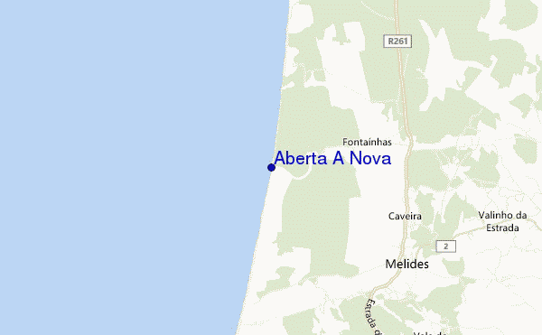 carte de localisation de Aberta A Nova