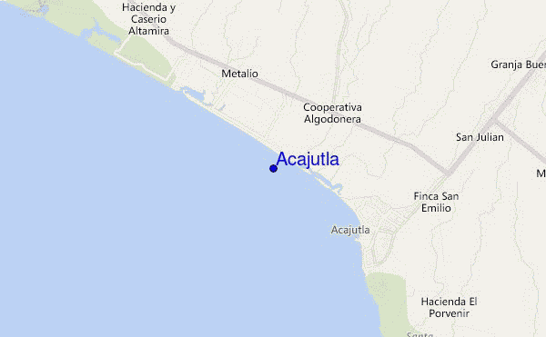 carte de localisation de Acajutla