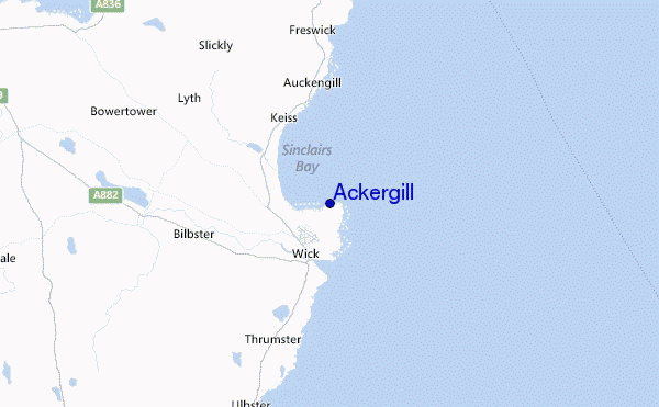 Ackergill Location Map