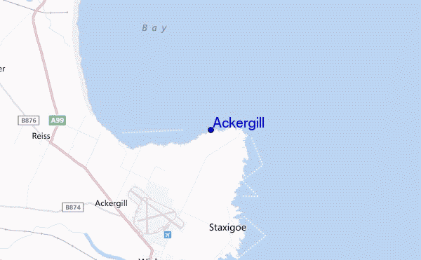 carte de localisation de Ackergill