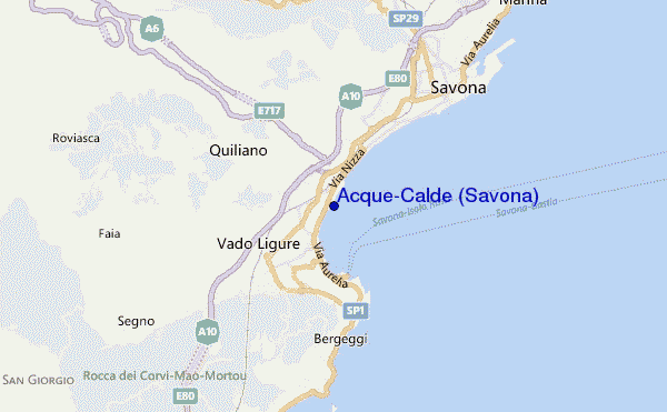 carte de localisation de Acque-Calde (Savona)