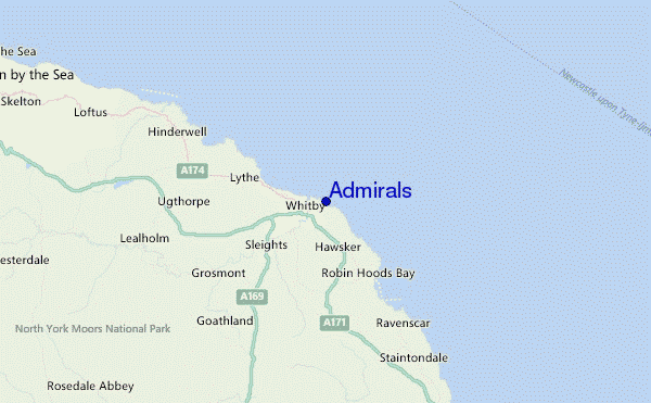 Admirals Location Map