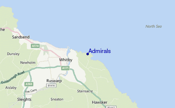 carte de localisation de Admirals