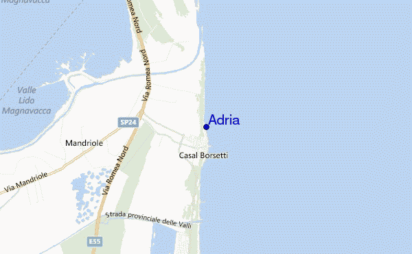 carte de localisation de Adria