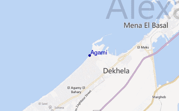 carte de localisation de Agami