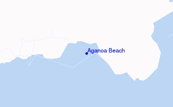 carte de localisation de Aganoa Beach