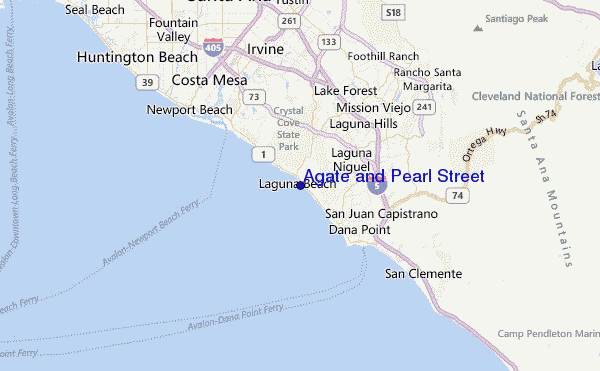 Agate and Pearl Street Location Map