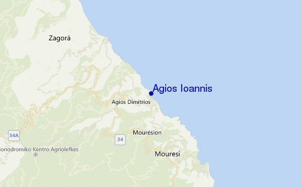carte de localisation de Agios Ioannis