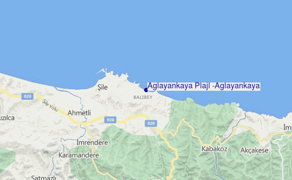 carte de localisation de Ağlayankaya Plajı (Aglayankaya)