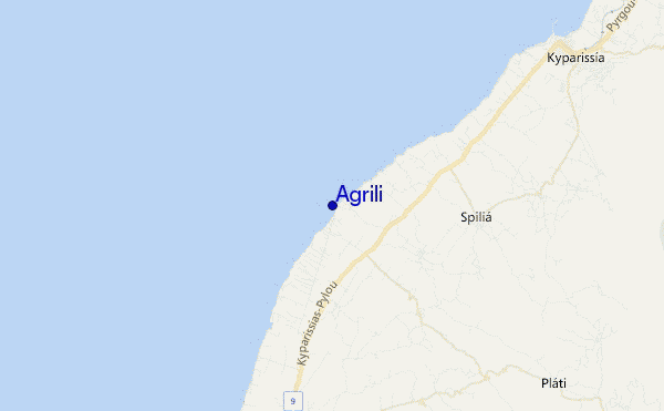 carte de localisation de Agrili