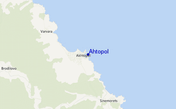 carte de localisation de Ahtopol