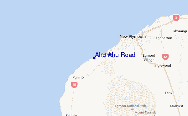 Ahu Ahu Road Location Map