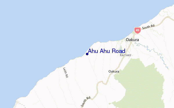 carte de localisation de Ahu Ahu Road