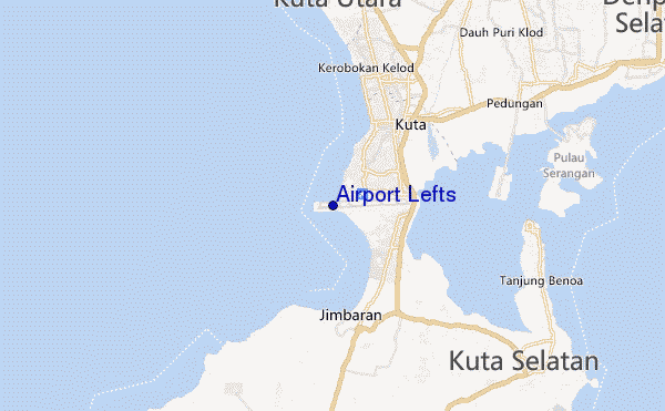 carte de localisation de Airport Lefts
