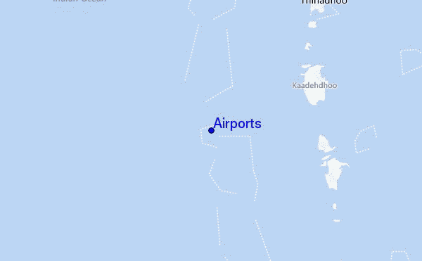 carte de localisation de Airports