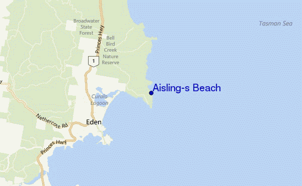 carte de localisation de Aisling's Beach