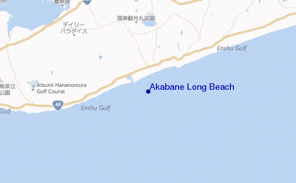 carte de localisation de Akabane Long Beach