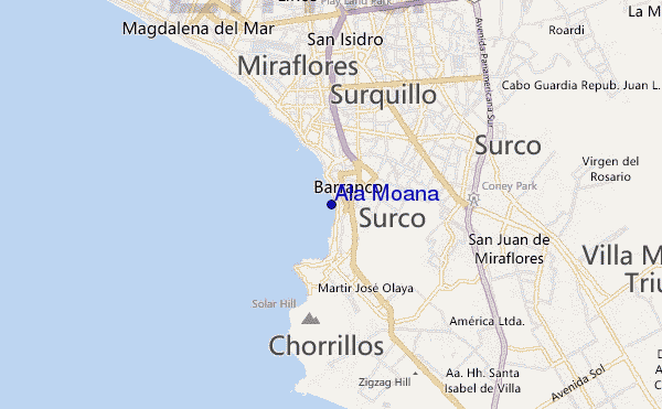 carte de localisation de Ala Moana