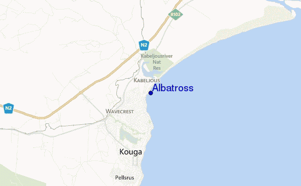 carte de localisation de Albatross