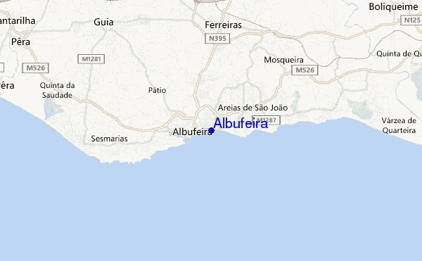 carte de localisation de Albufeira