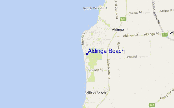 carte de localisation de Aldinga Beach