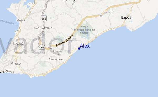 carte de localisation de Alex