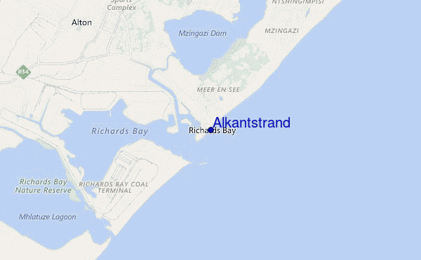 carte de localisation de Alkantstrand