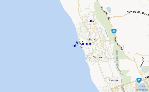 carte de localisation de Alkimos