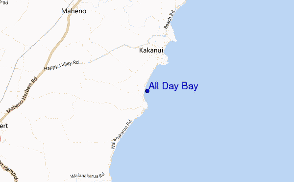 carte de localisation de All Day Bay