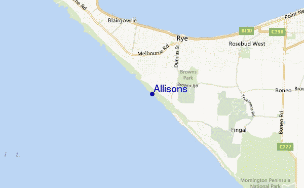 carte de localisation de Allisons
