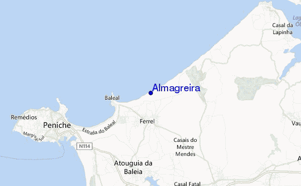 carte de localisation de Almagreira