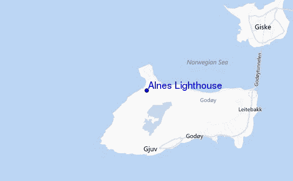 carte de localisation de Alnes Lighthouse