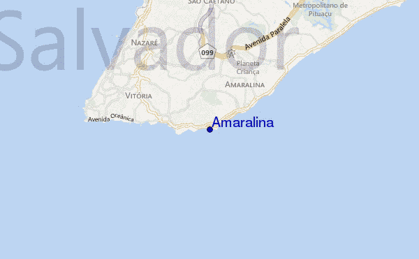 carte de localisation de Amaralina