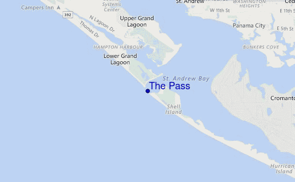 carte de localisation de The Pass