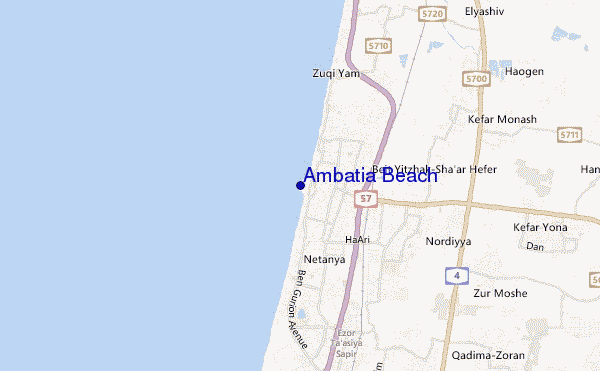 carte de localisation de Ambatia Beach