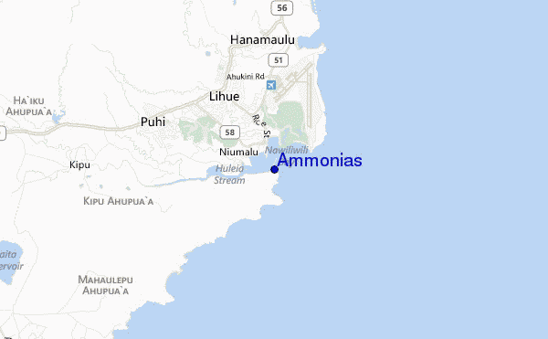 carte de localisation de Ammonias
