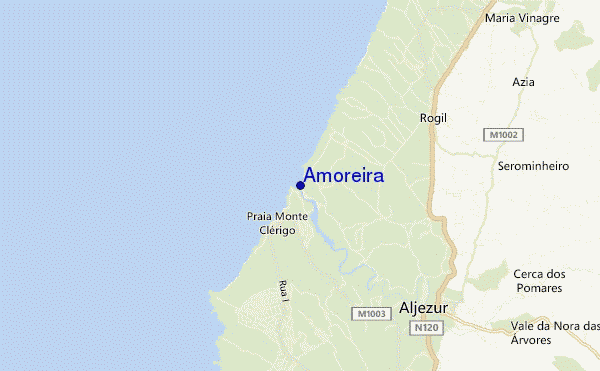 carte de localisation de Amoreira