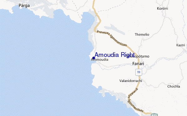 carte de localisation de Amoudia Right