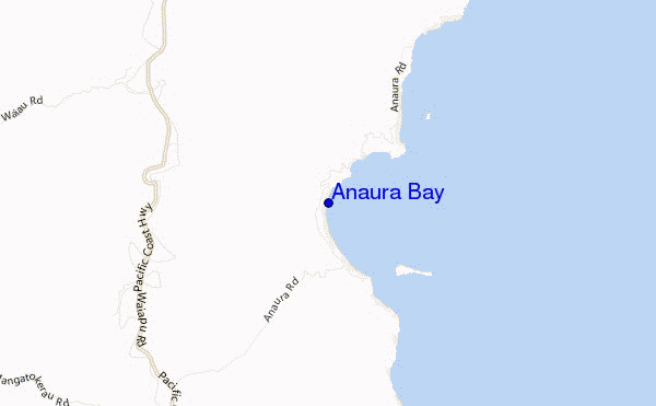carte de localisation de Anaura Bay