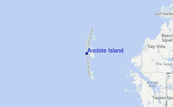 carte de localisation de Anclote Island